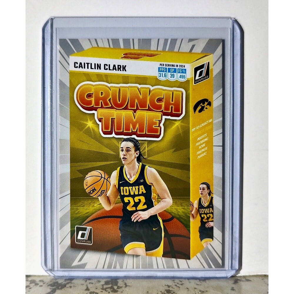 2023-24 Caitlin Clark Panini Donruss #SS-CT1 Crunch Time Card Iowa Hawkeyes
